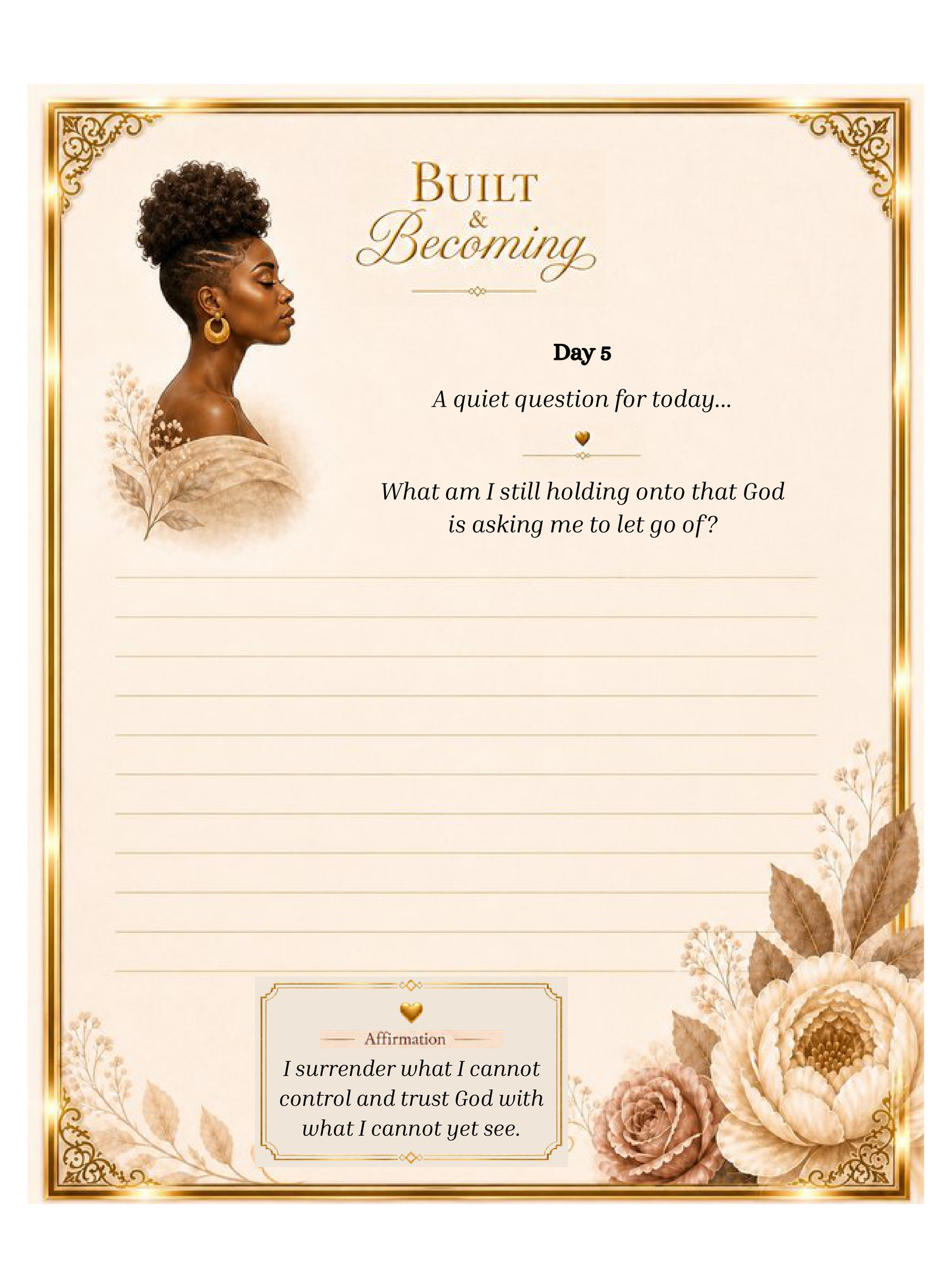 Built & Becoming Woman’s Journal — Free 5-Day Preview